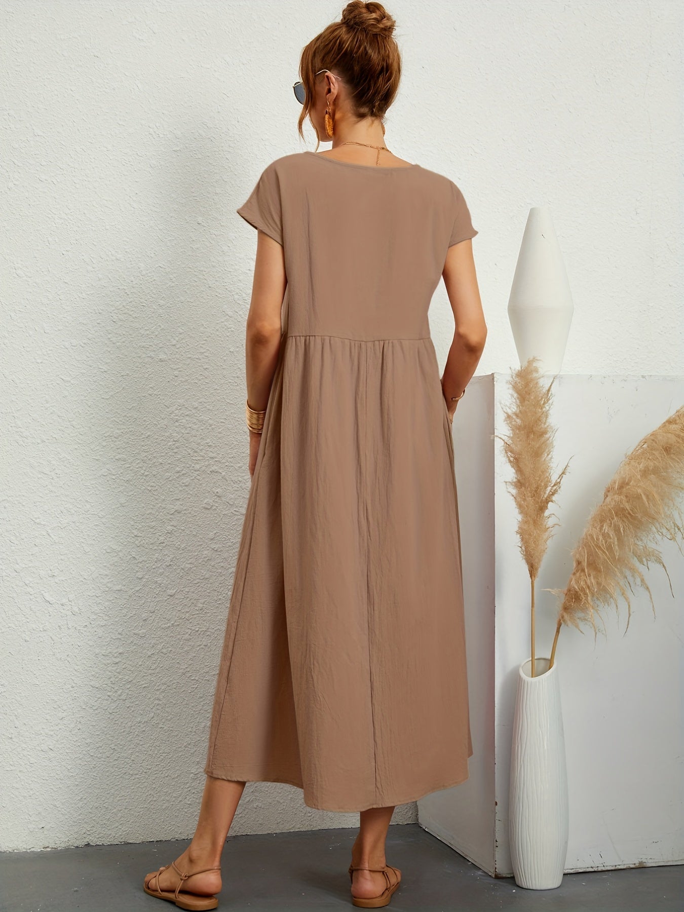 robe d'été décontractée avec poches amples
