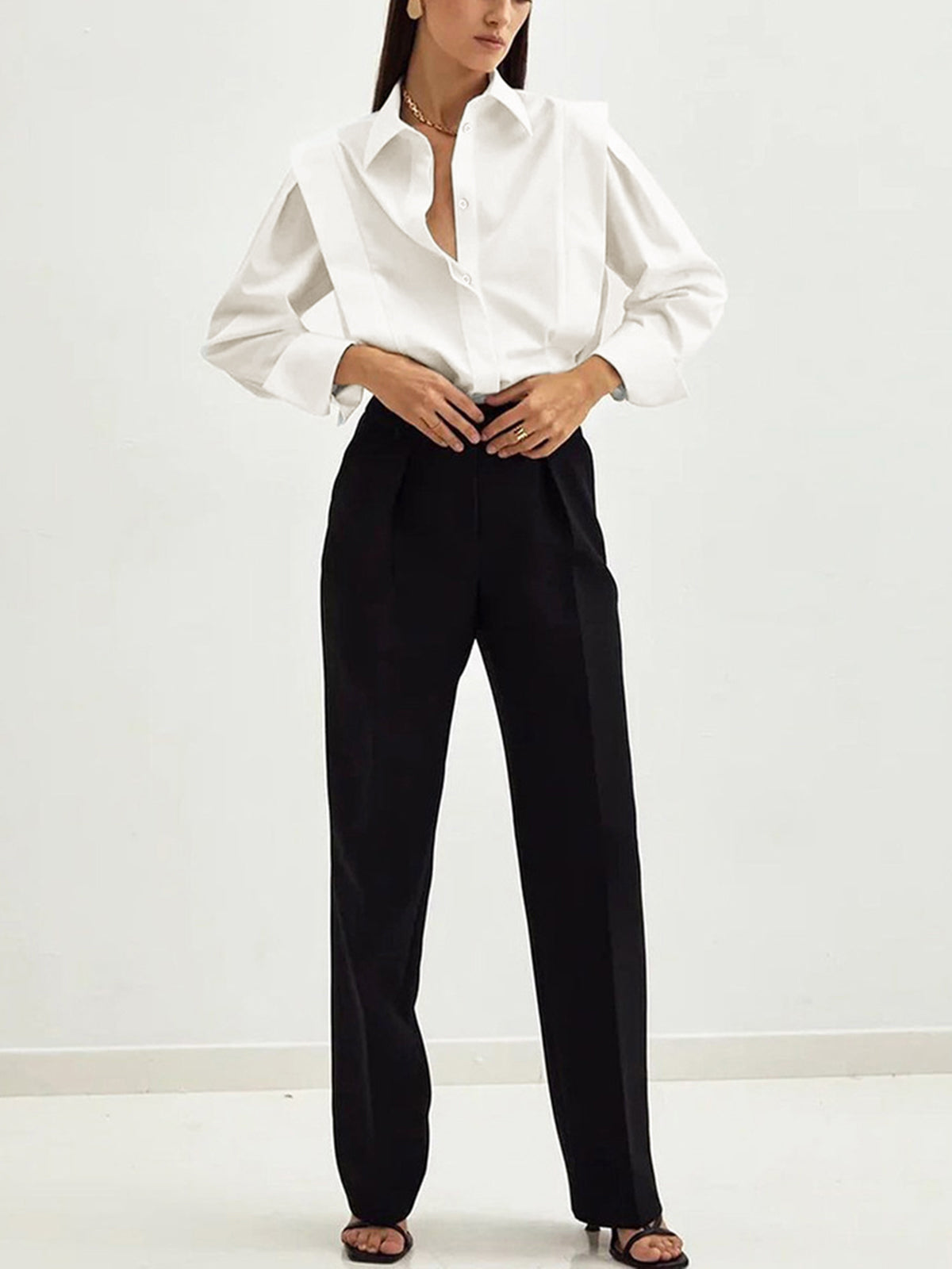 chemise d'affaires classique pour femme