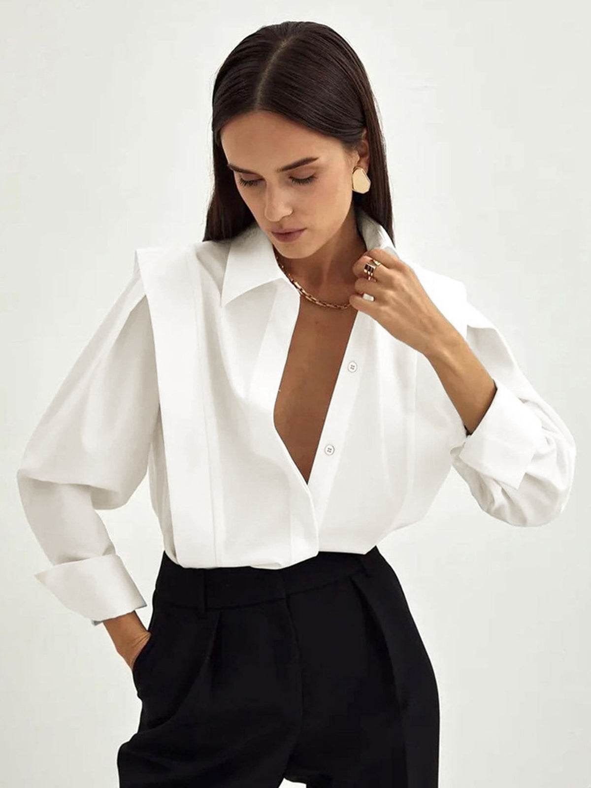 chemise d'affaires classique pour femme