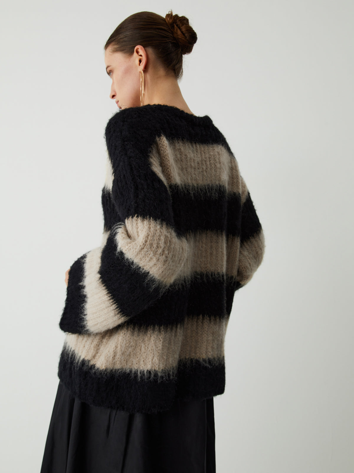 Pull rayé pour femme