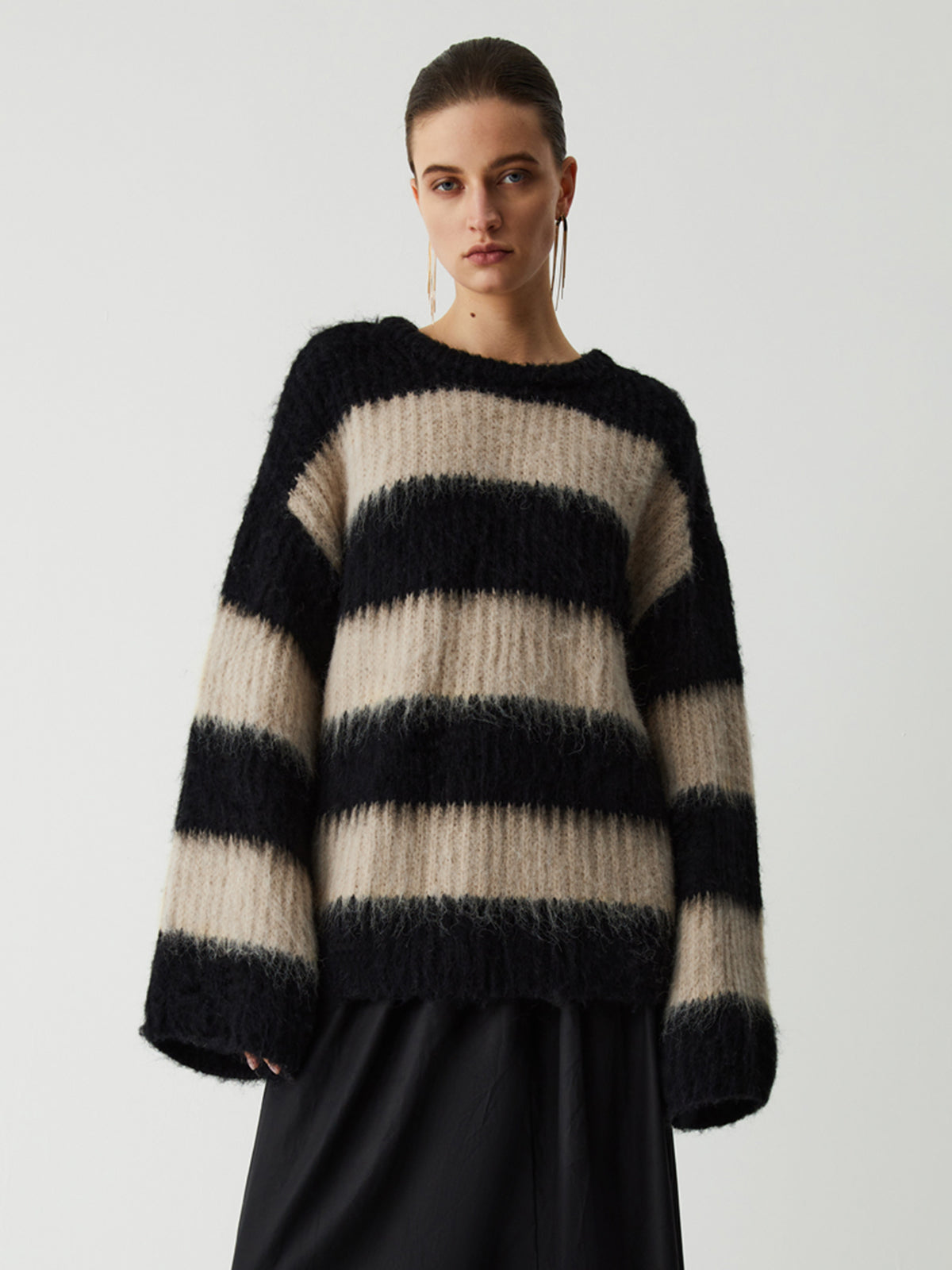 Pull rayé pour femme