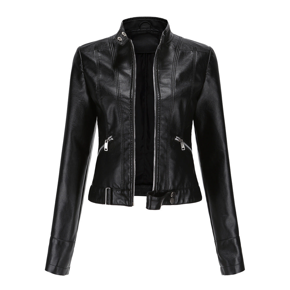 Veste en cuir élégante pour femme
