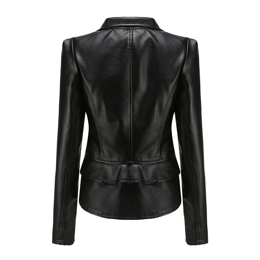 Veste en cuir élégante