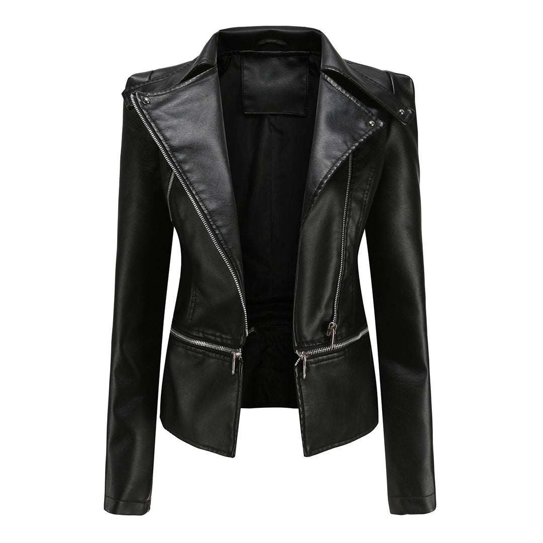 Veste en cuir élégante