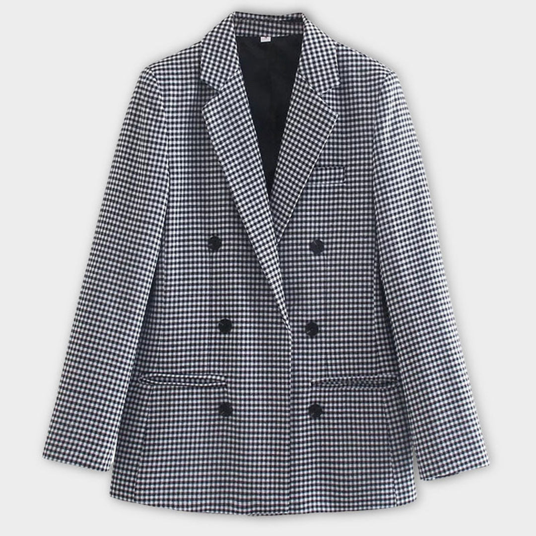 Blazers croisés rayés pour femme