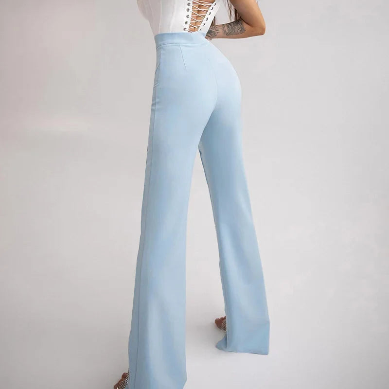 Pantalon à découpes brillantes
