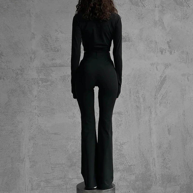Ensemble pull et pantalon sportif noir