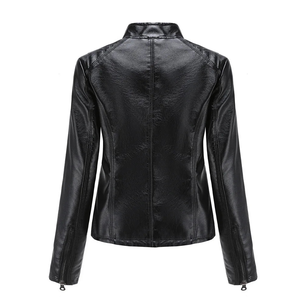 Veste en cuir élégante pour femme