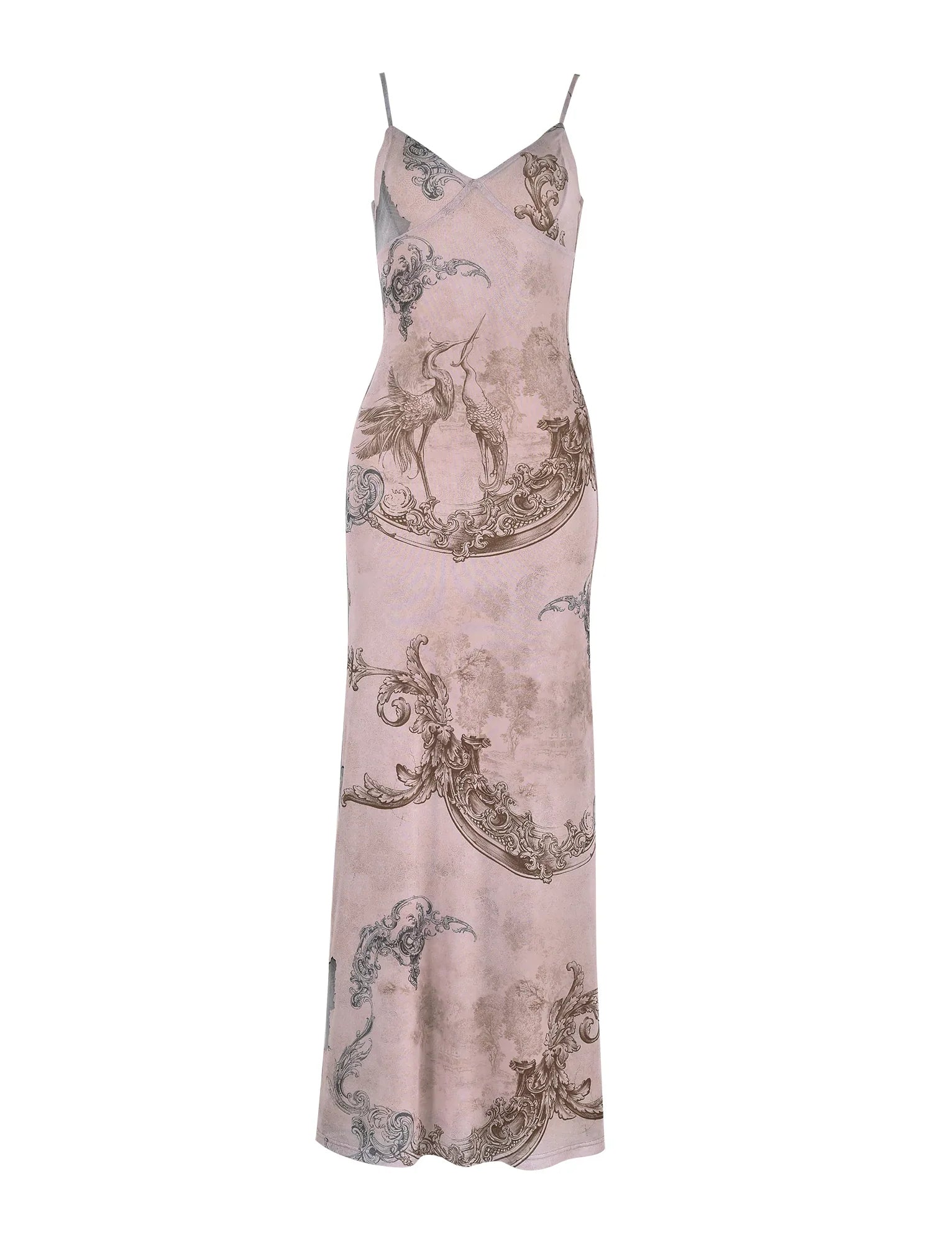 Robe en dentelle rose fleurie