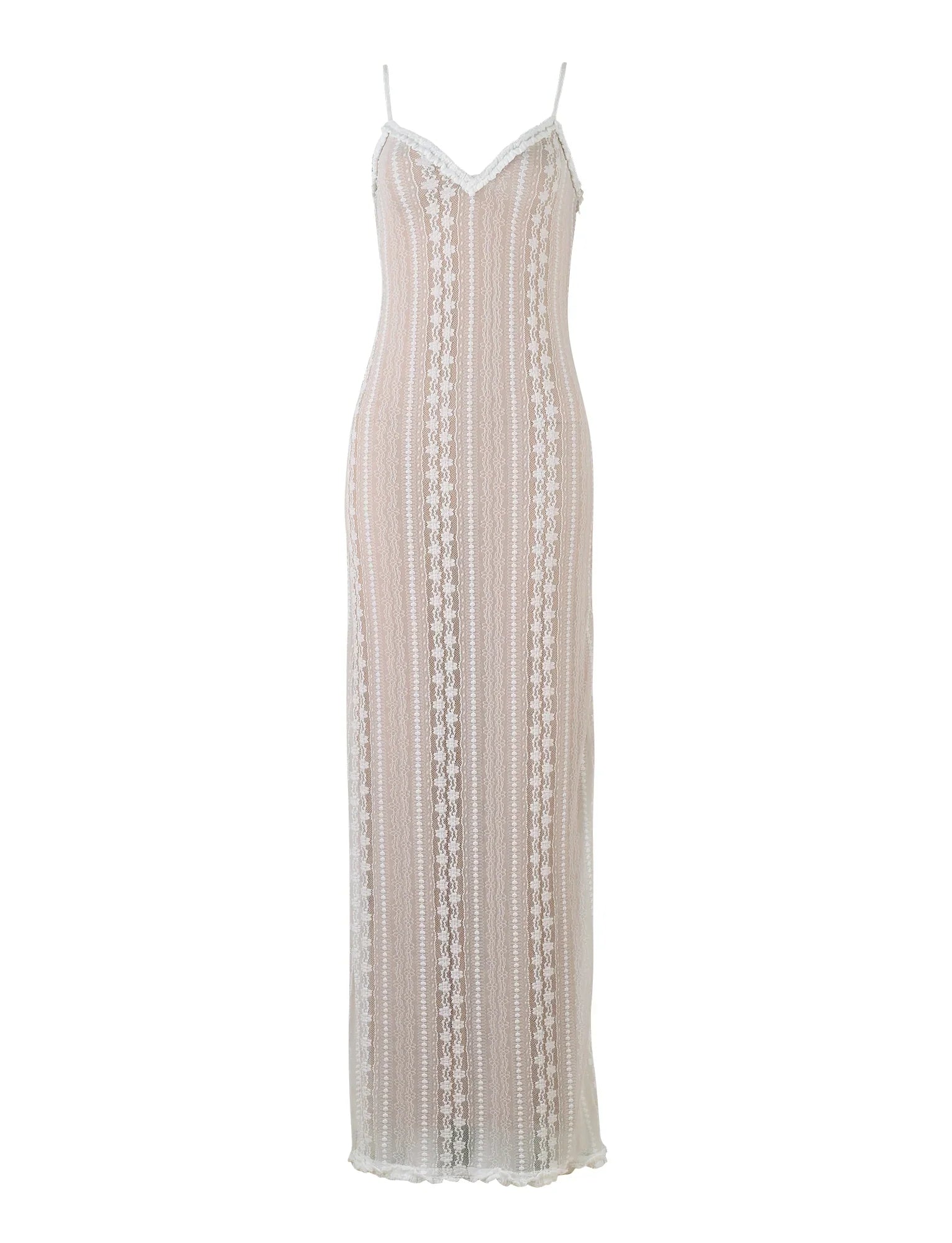 Robe longue blanche deux piàces