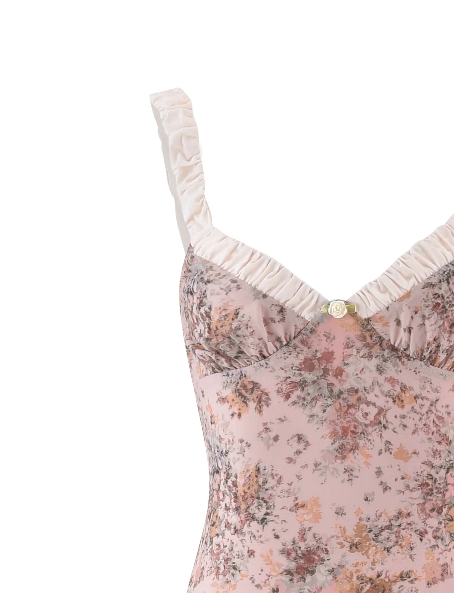 Robe fleurie camouflage rose