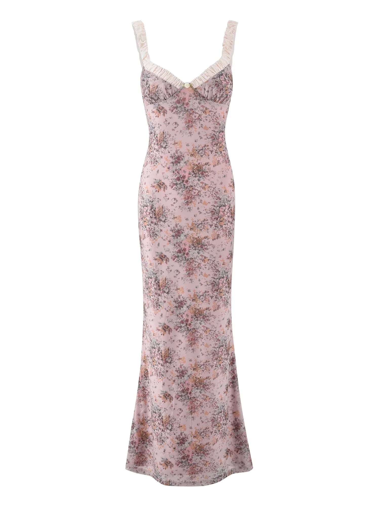 Robe fleurie camouflage rose