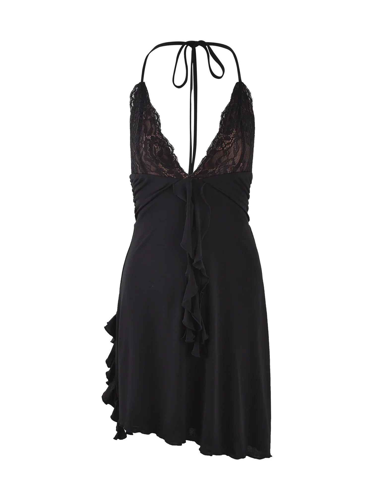 Robe creuse en dentelle de luxe