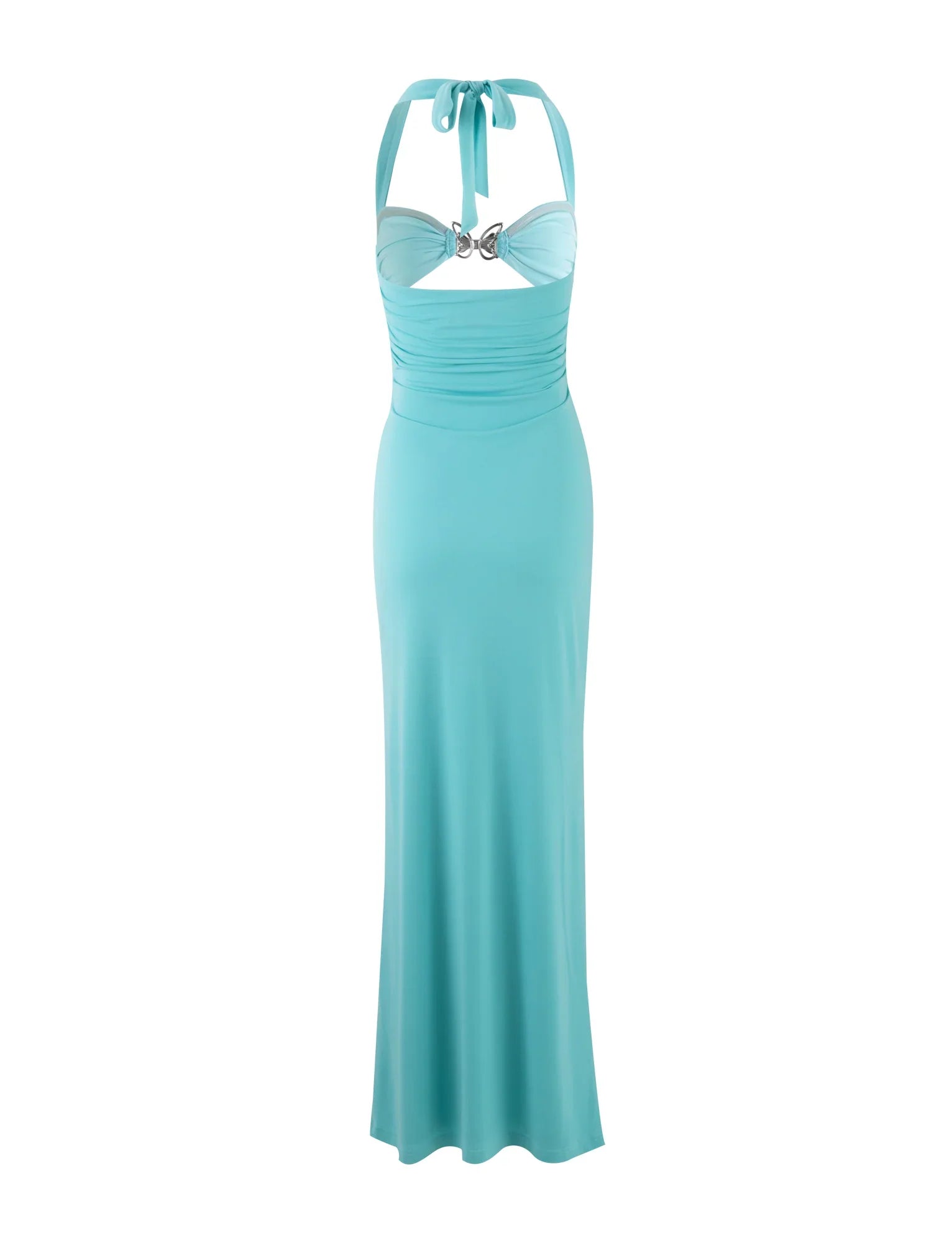 Robe longue avec n?ud papillon