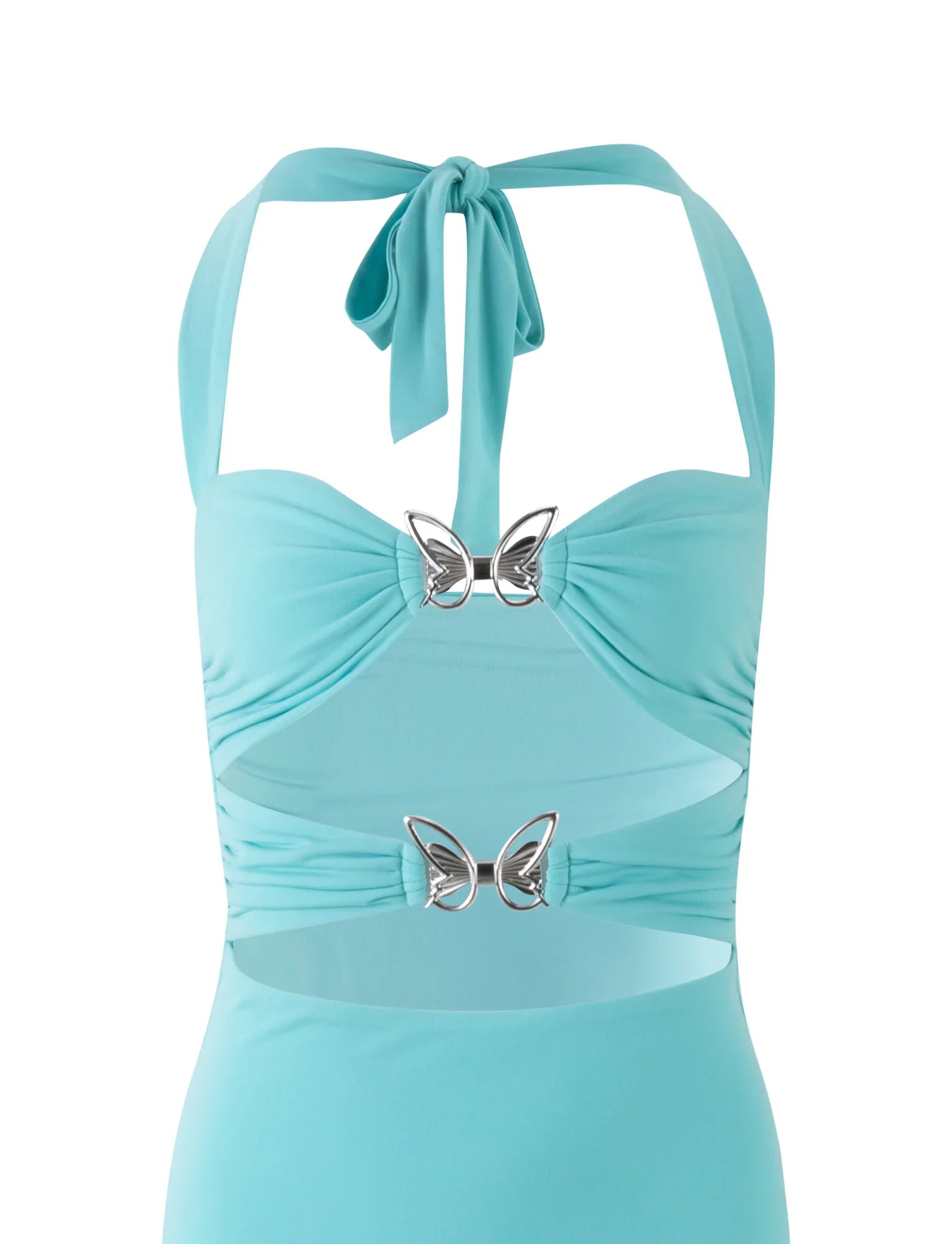 Robe longue avec n?ud papillon