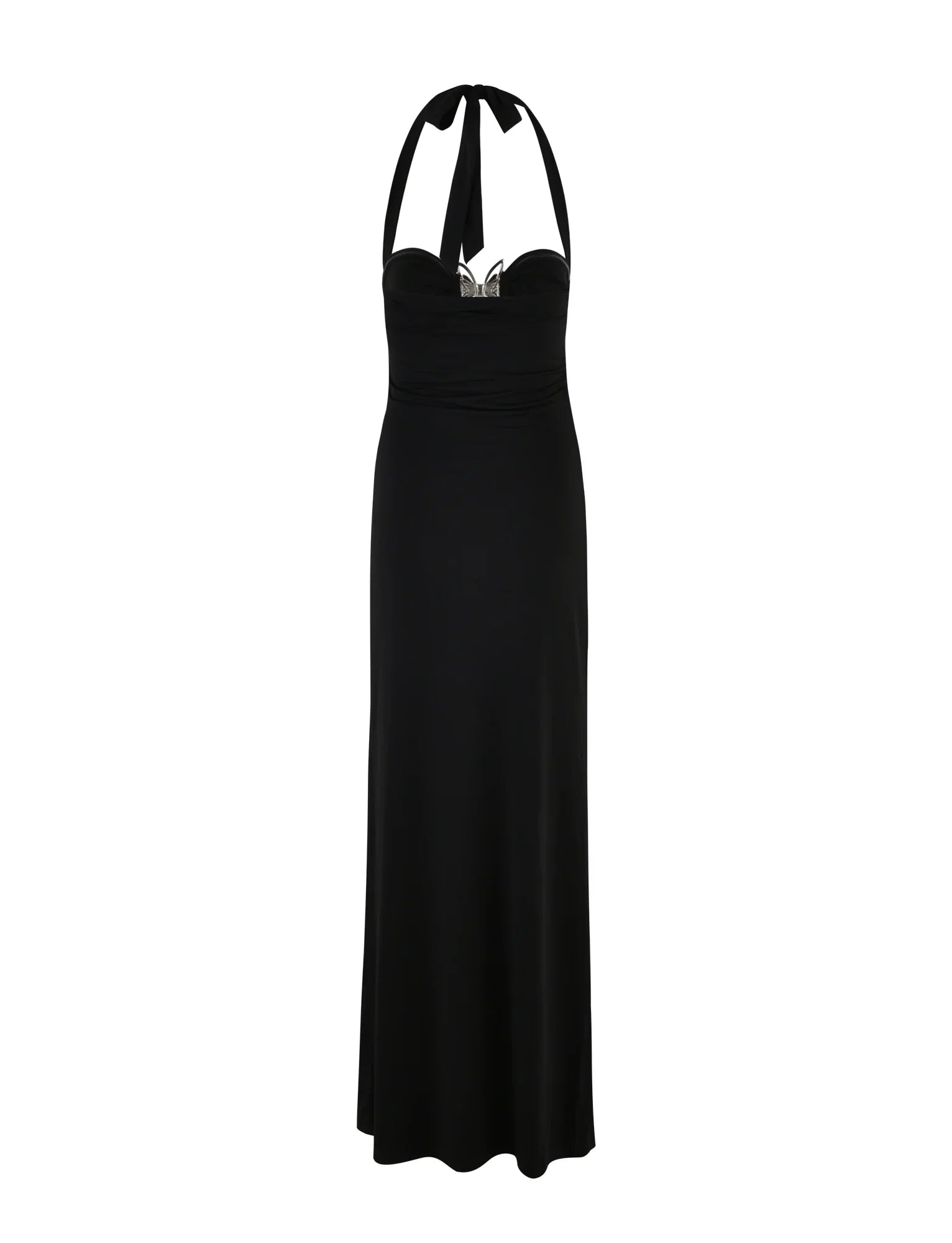 Robe longue avec n?ud papillon