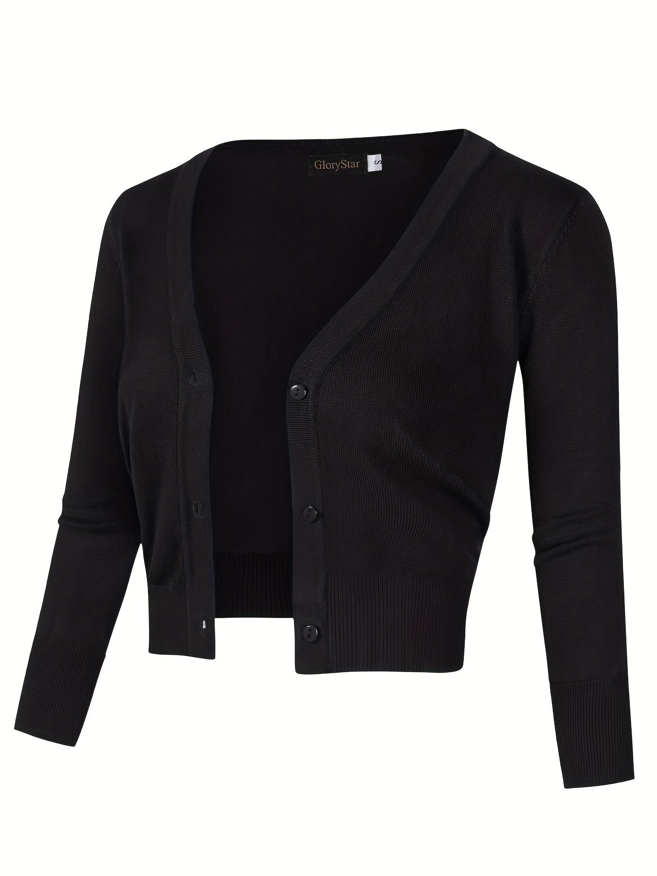 Cardigan boléro avec fermeture boutonnée