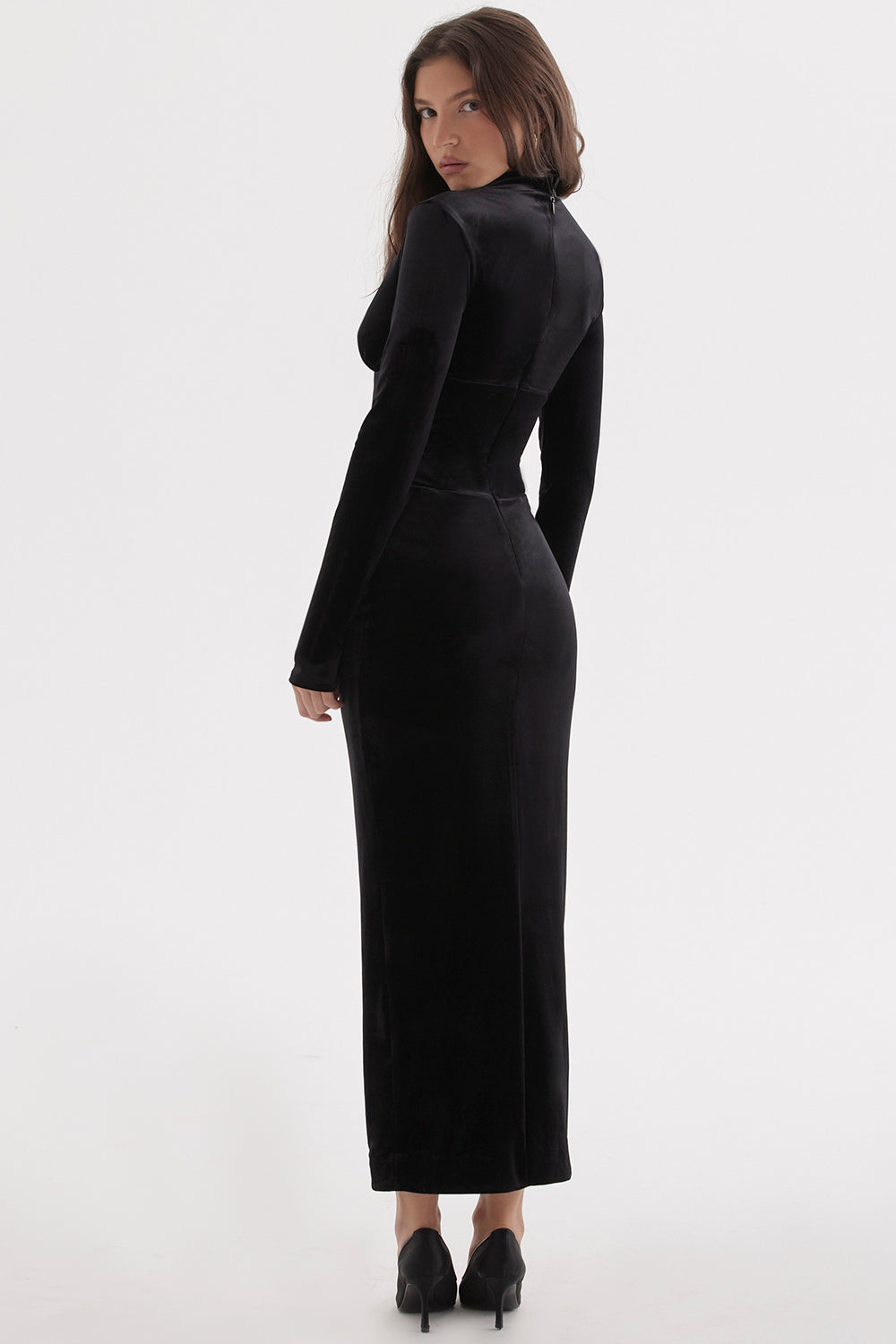 Robe corset en velours