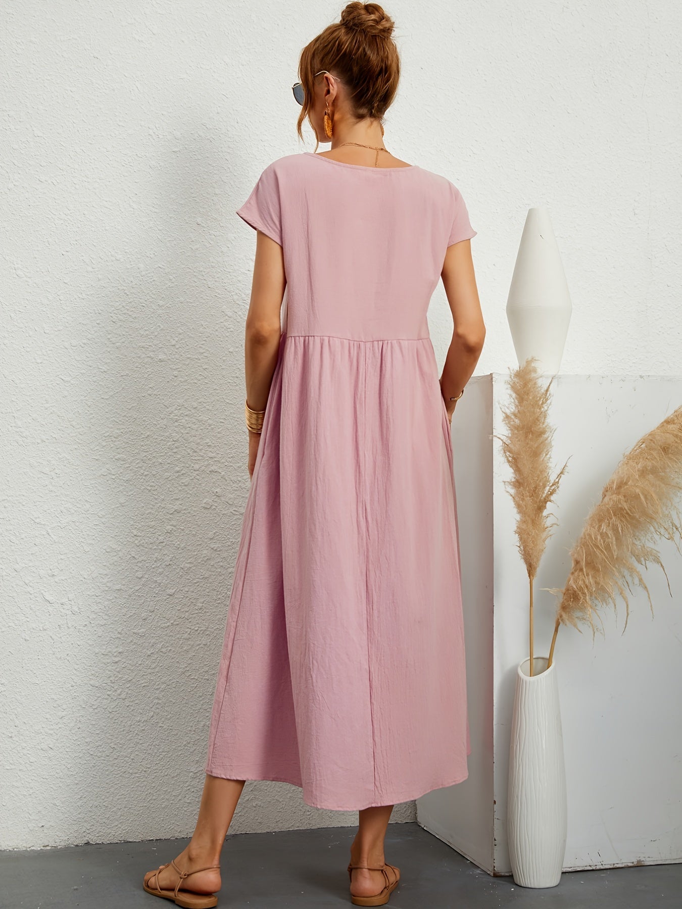 robe d'été décontractée avec poches amples