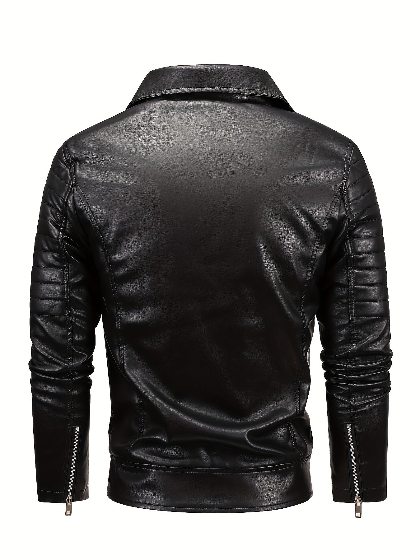 Blouson biker en cuir épais et chaud