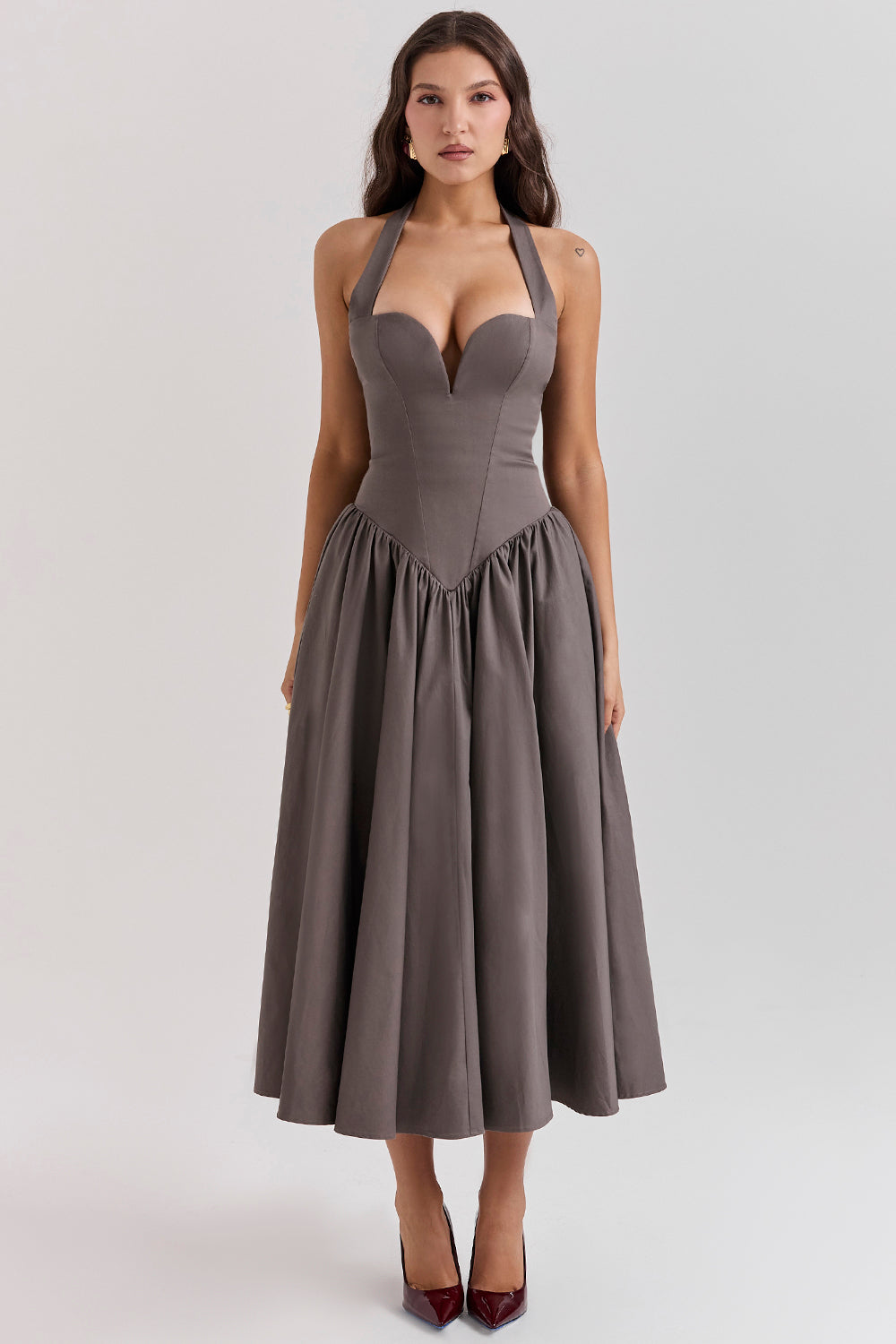 Robe midi dos nu