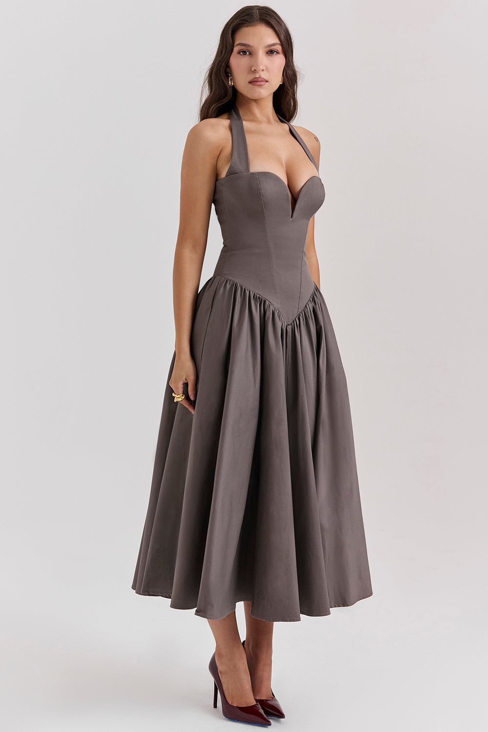 Robe midi dos nu