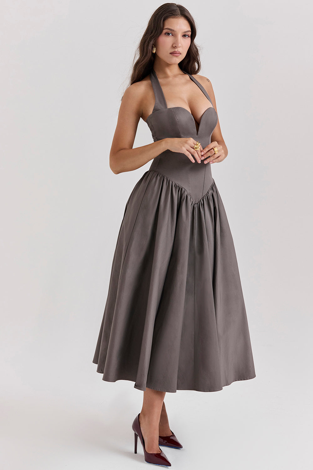 Robe midi dos nu