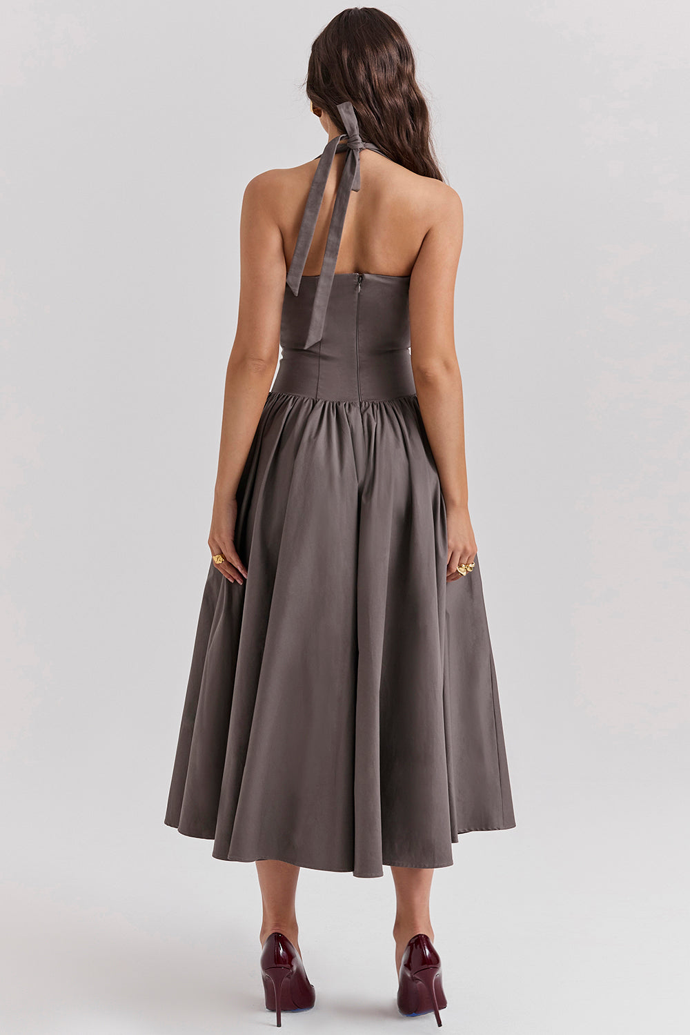 Robe midi dos nu