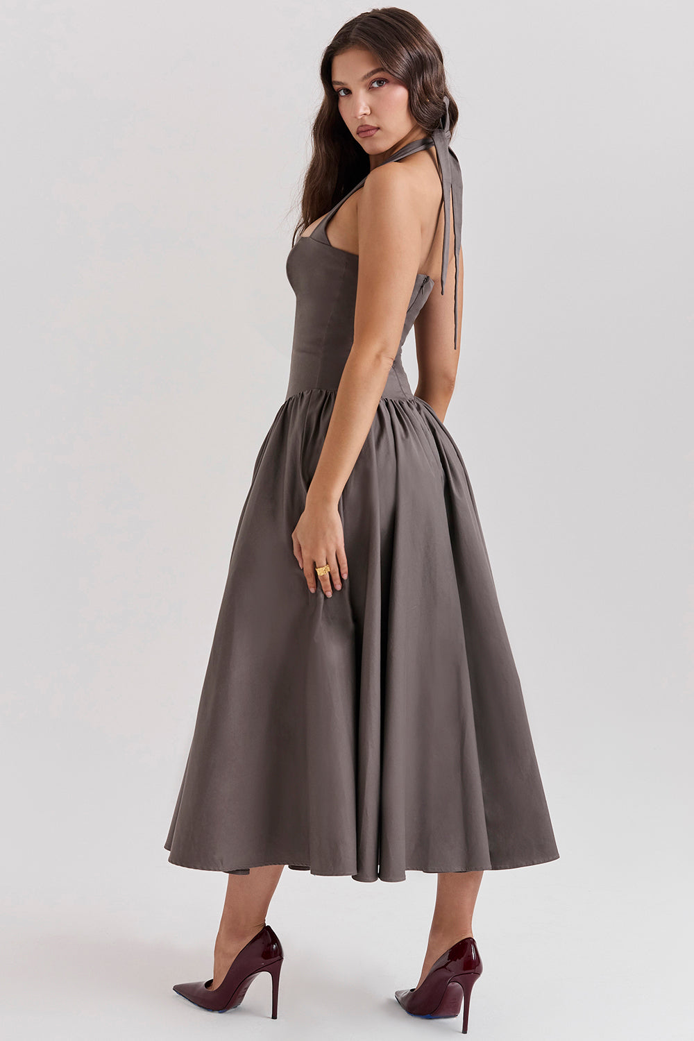 Robe midi dos nu
