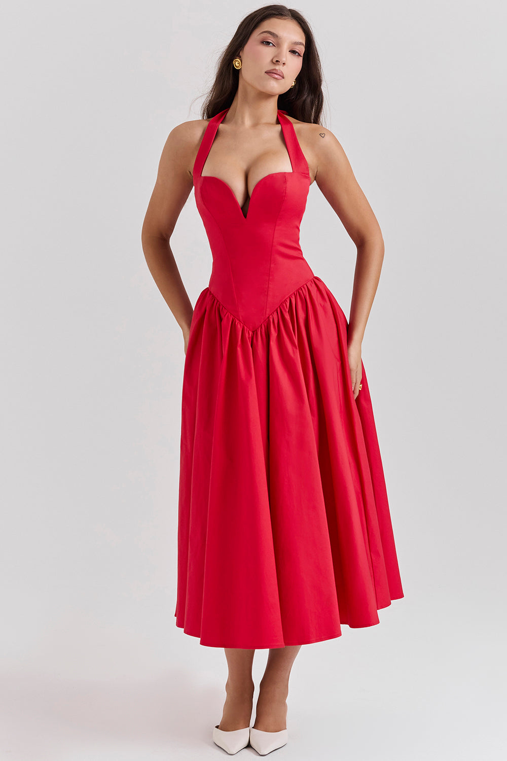 Robe midi dos nu
