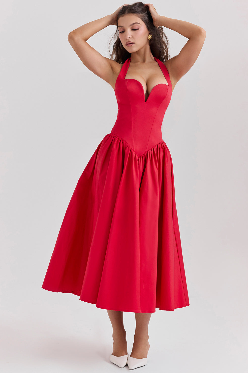 Robe midi dos nu