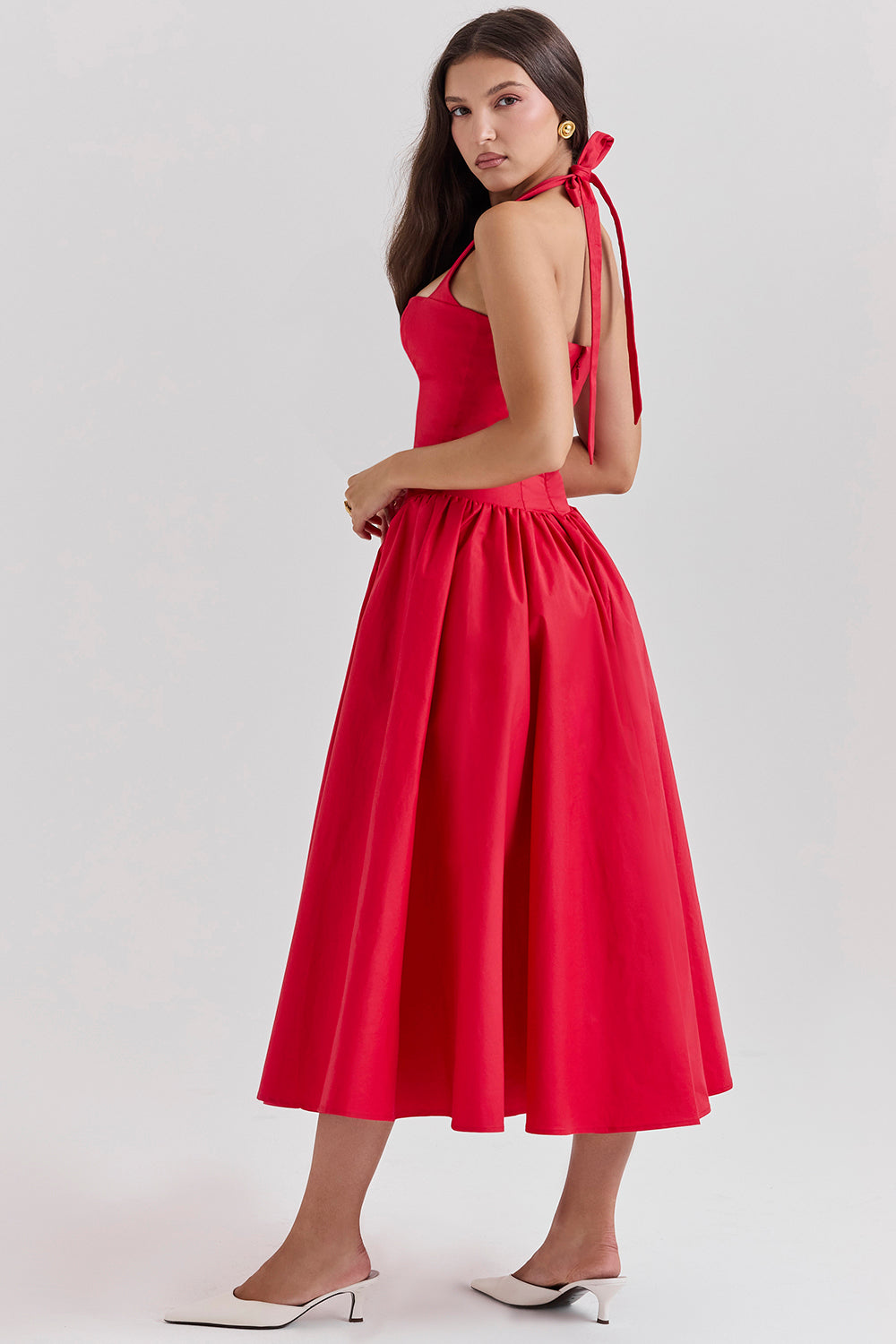 Robe midi dos nu