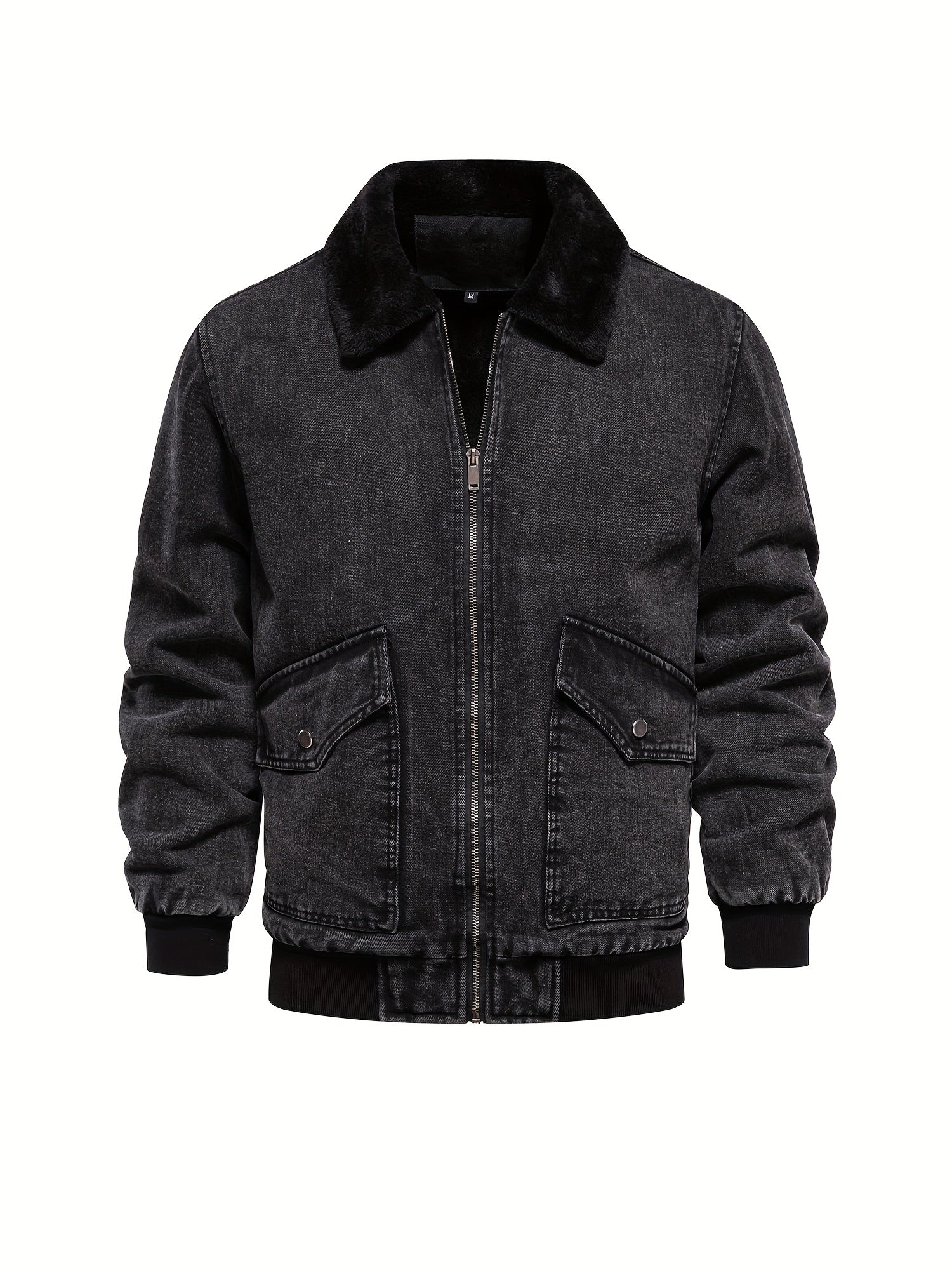 Veste polaire en jean pour homme