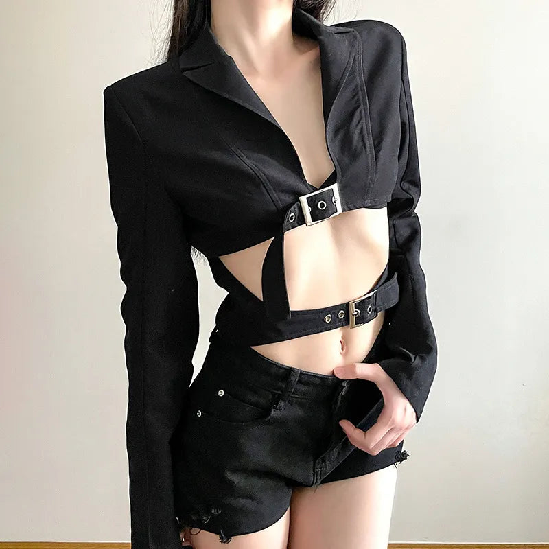 Haut nu Chapel Slim Midriff pour femme