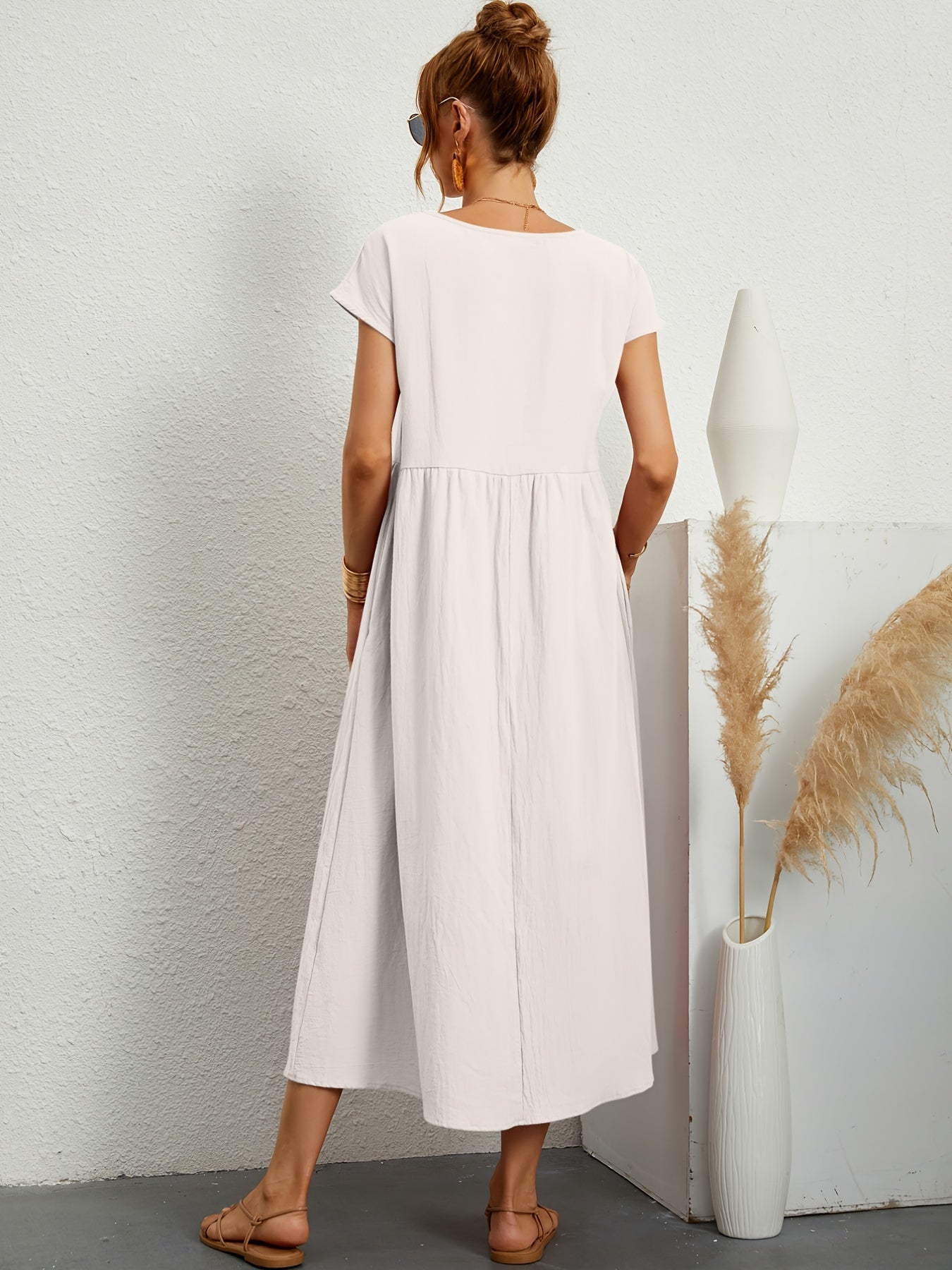 robe d'été décontractée avec poches amples