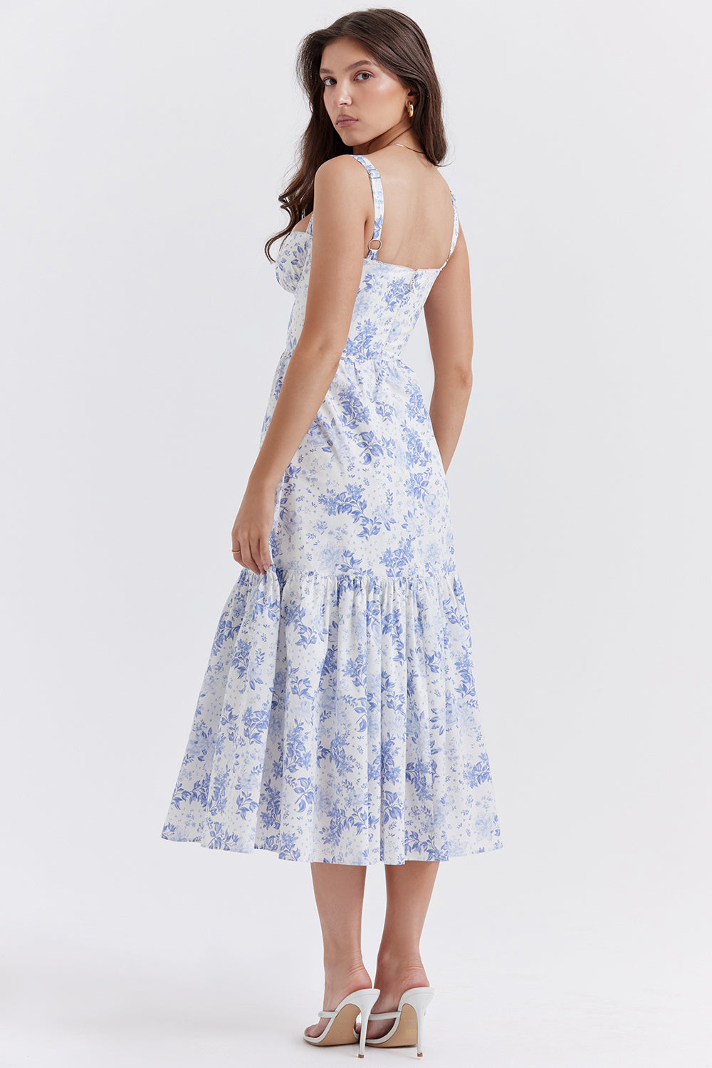 Robe d'été midi fleurie