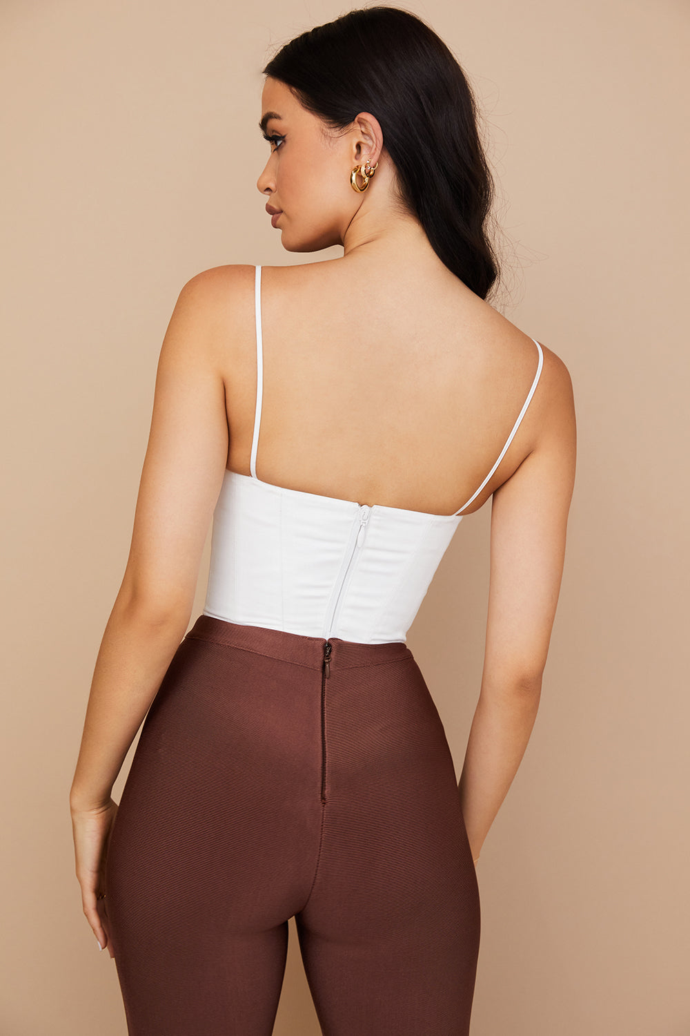 Corset froncé blanc