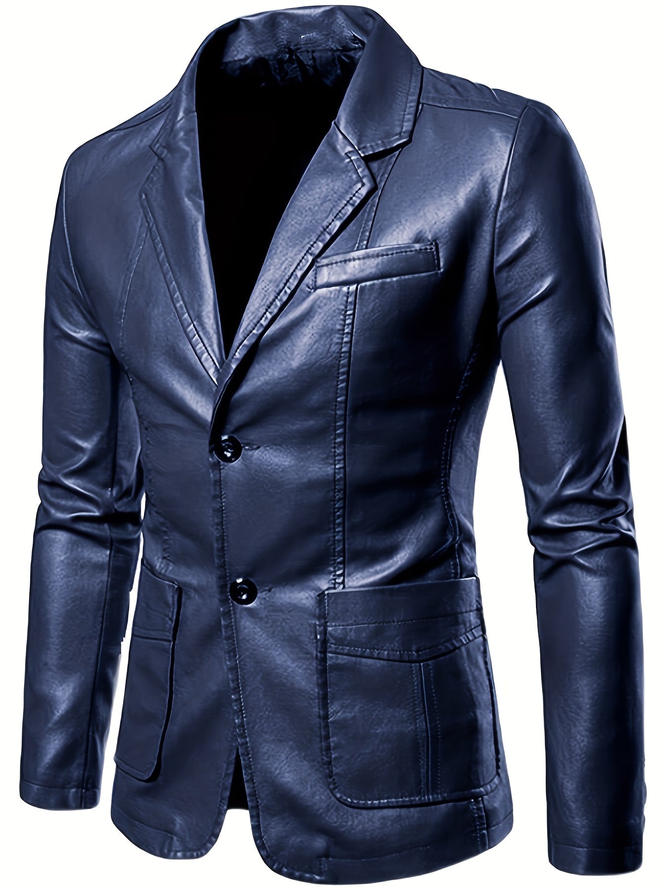 Blazer en cuir pour homme