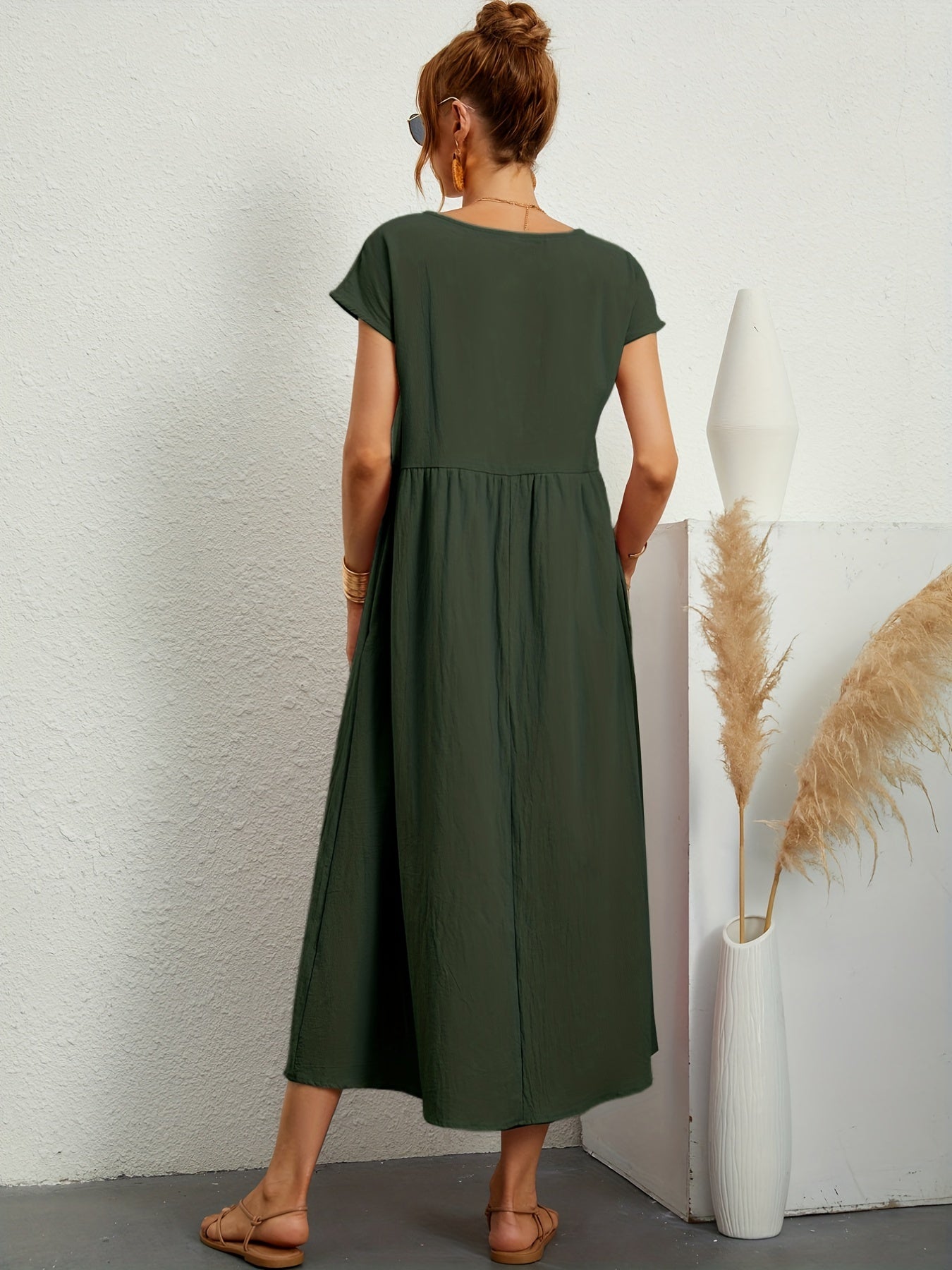 robe d'été décontractée avec poches amples