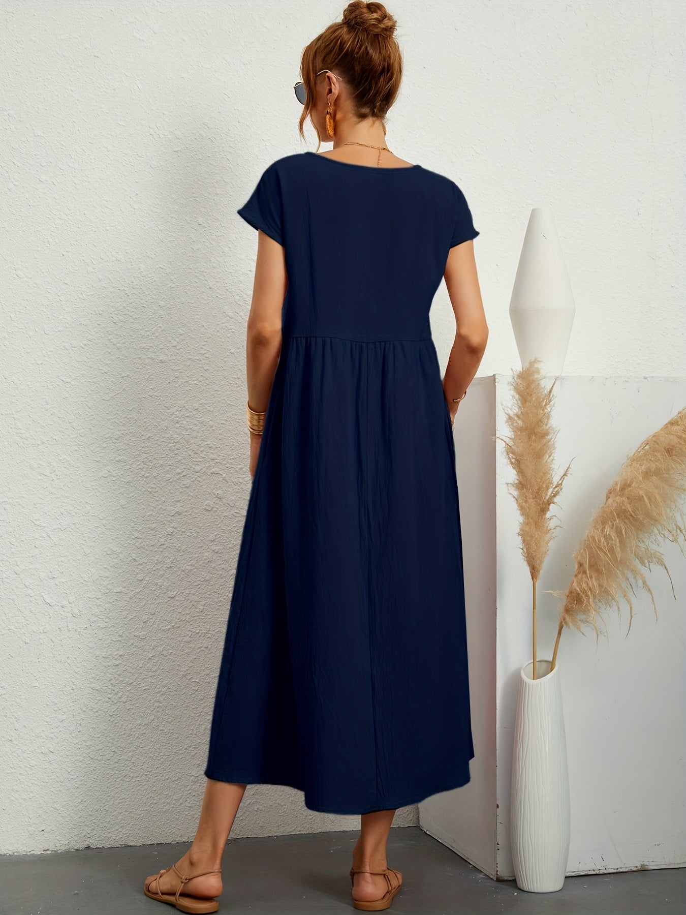 robe d'été décontractée avec poches amples
