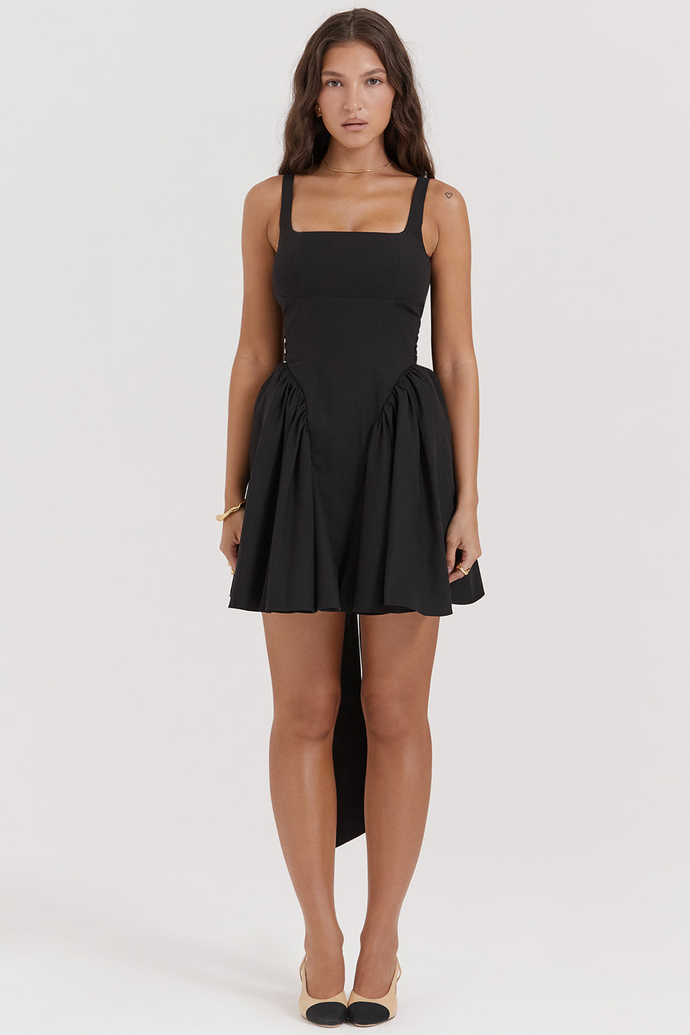 Mini-robe avec nàud
