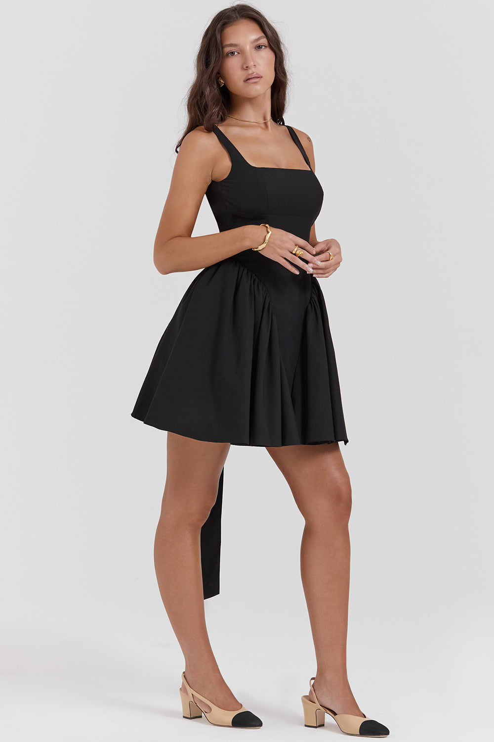 Mini-robe avec nàud