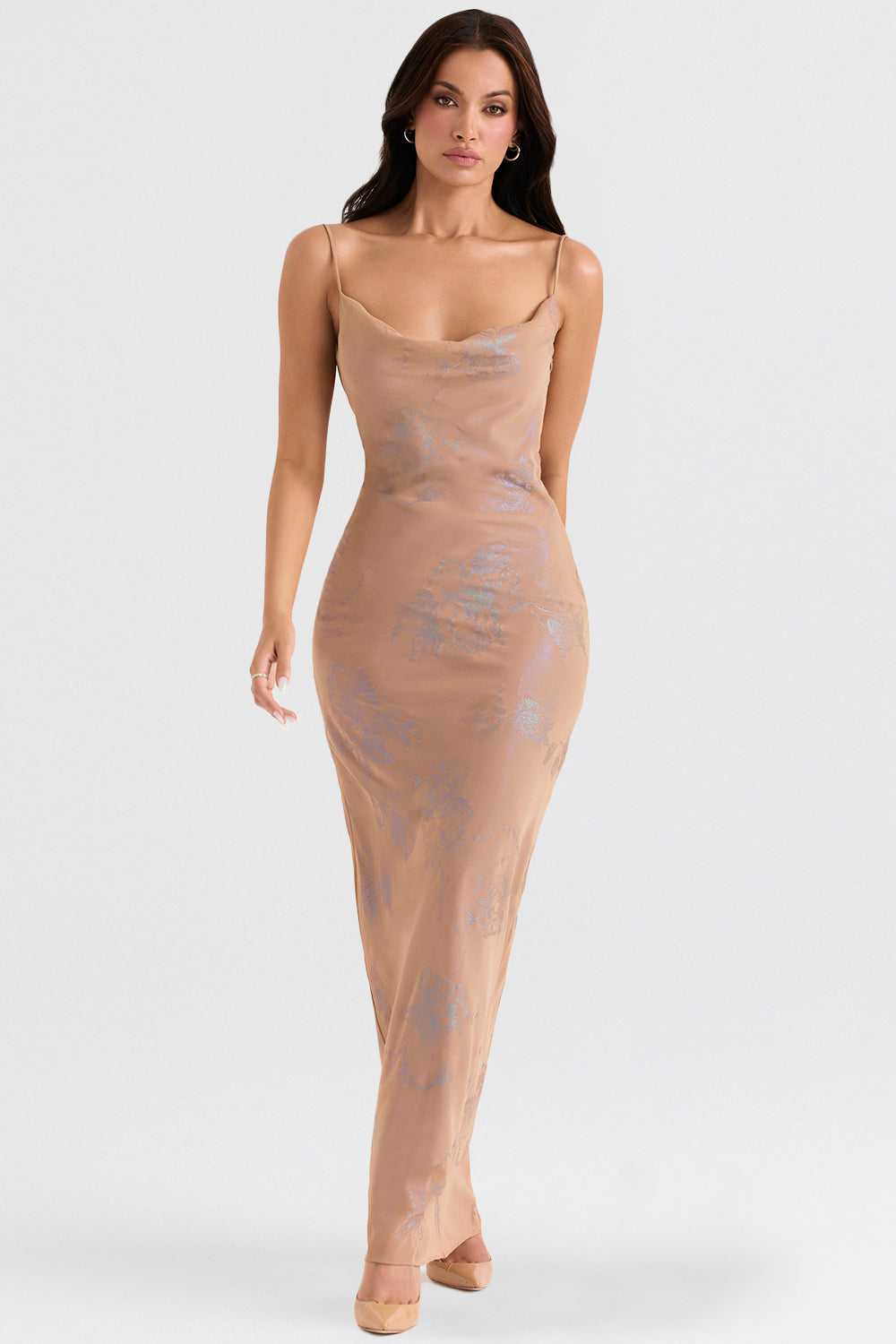 Robe longue Café Au Lait irisée