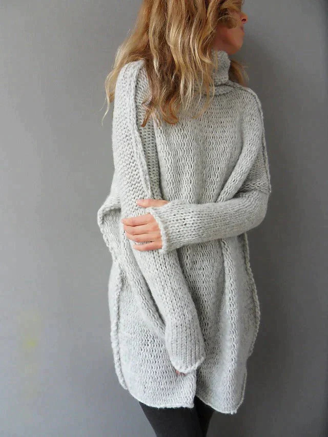 Pull gris en oversize