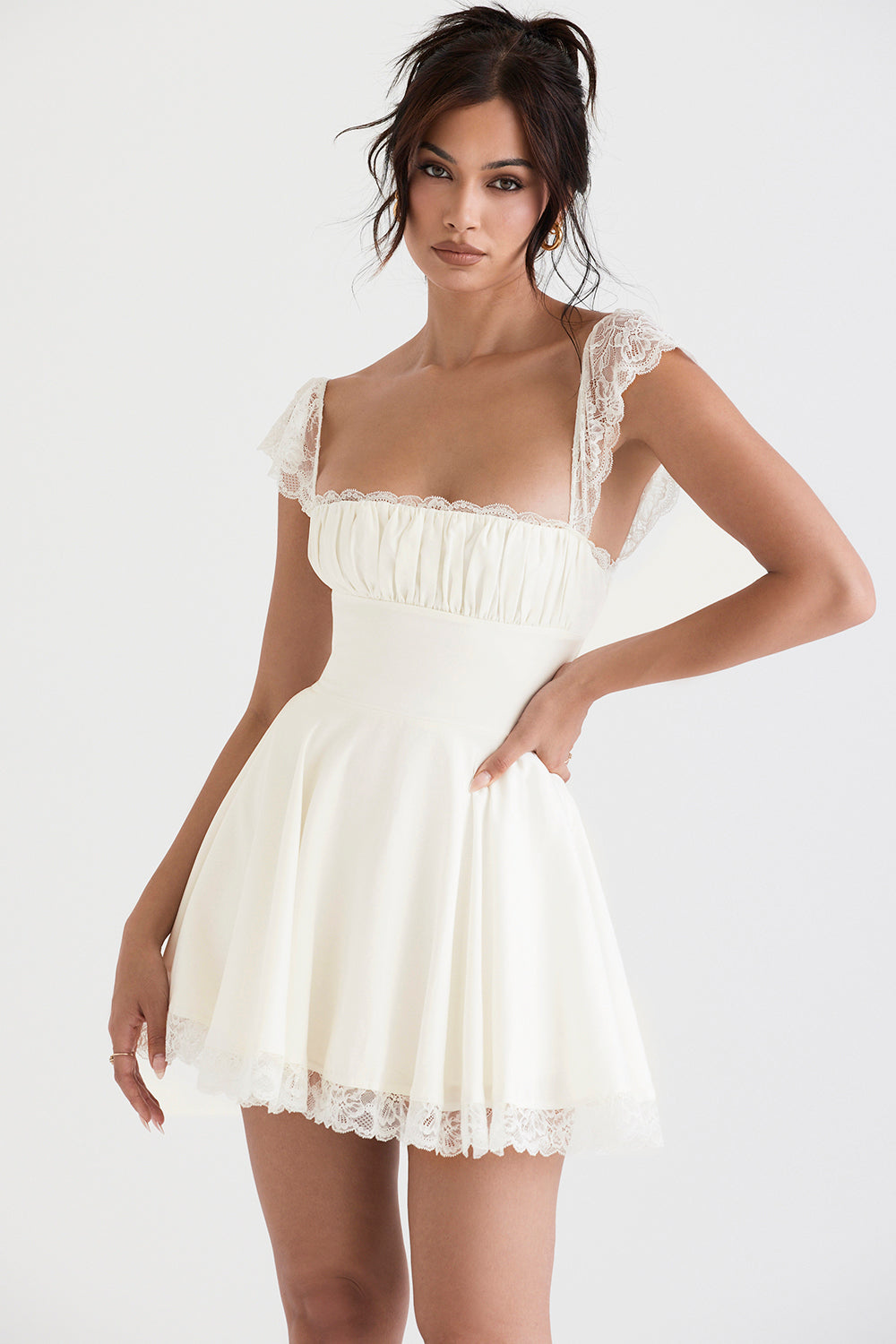 Robe courte trapàze