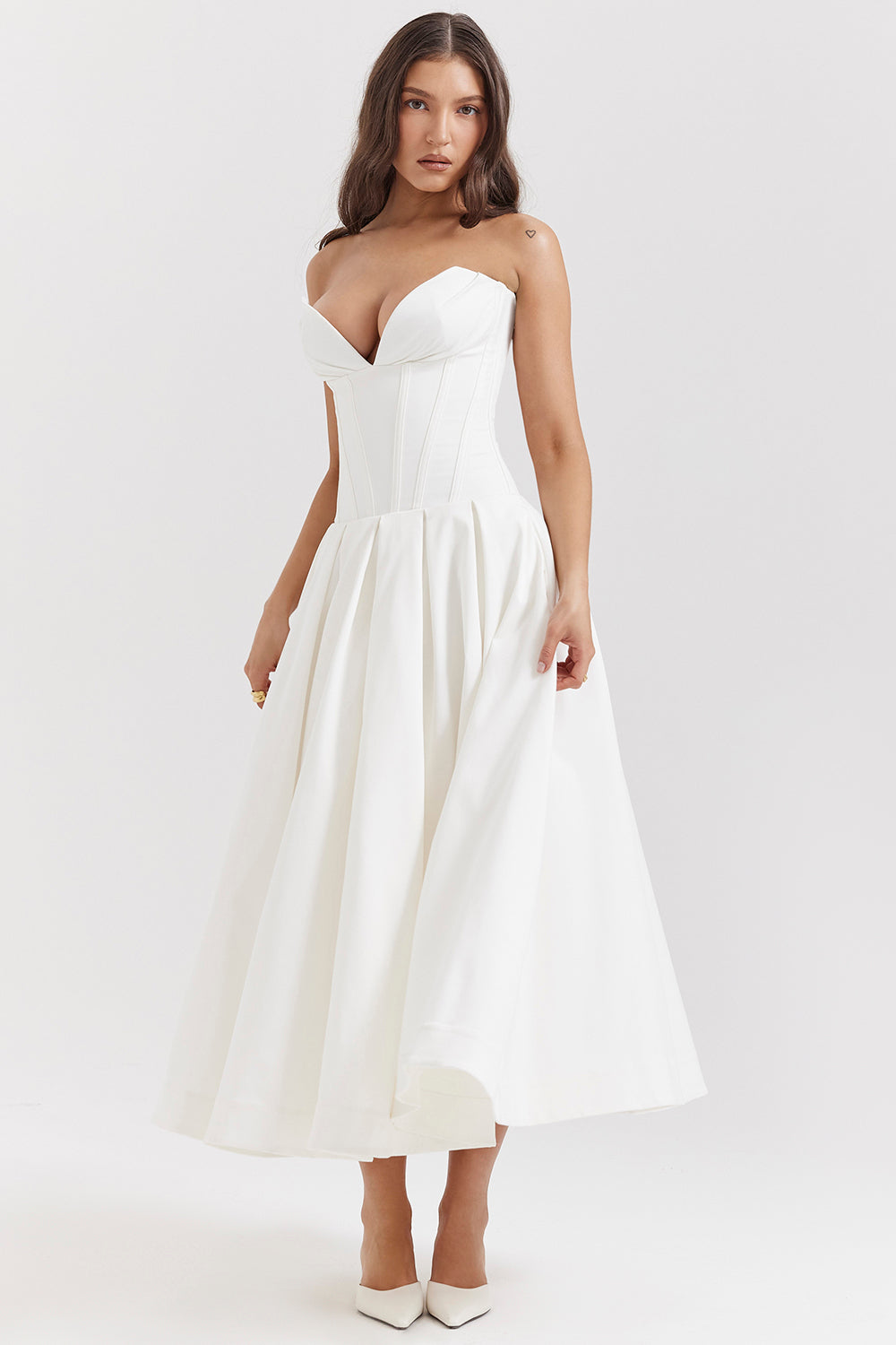 Jupe midi bustier