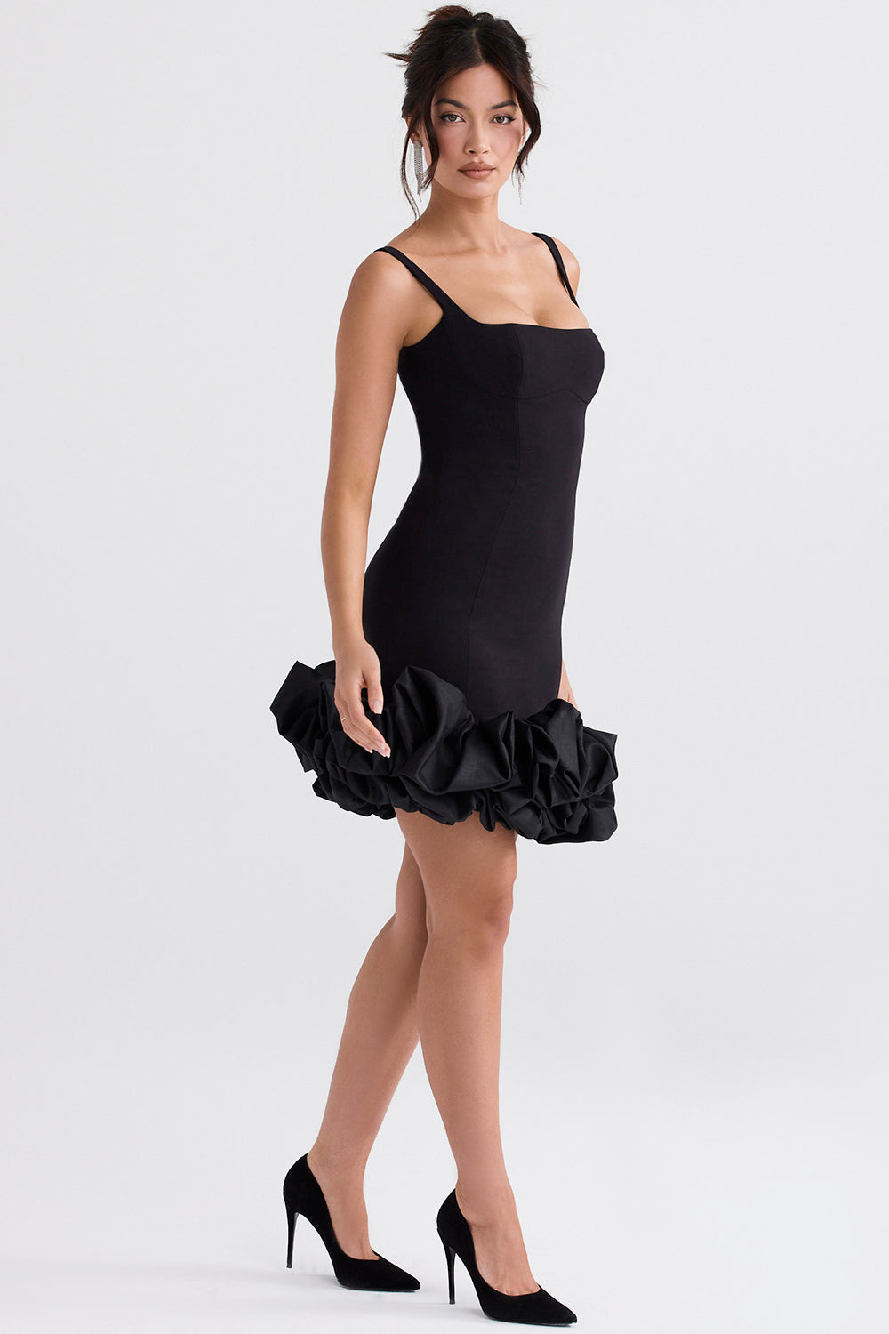 Robe avec volants dans le bas