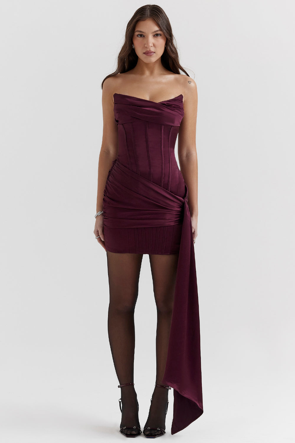 Jupe-short sans bretelles Mulberry