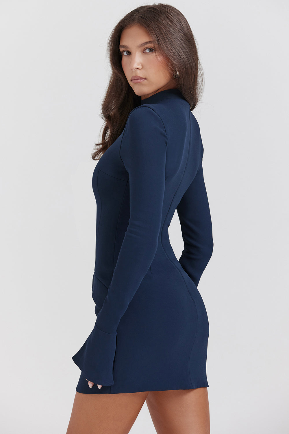 Mini-robe bleu marine