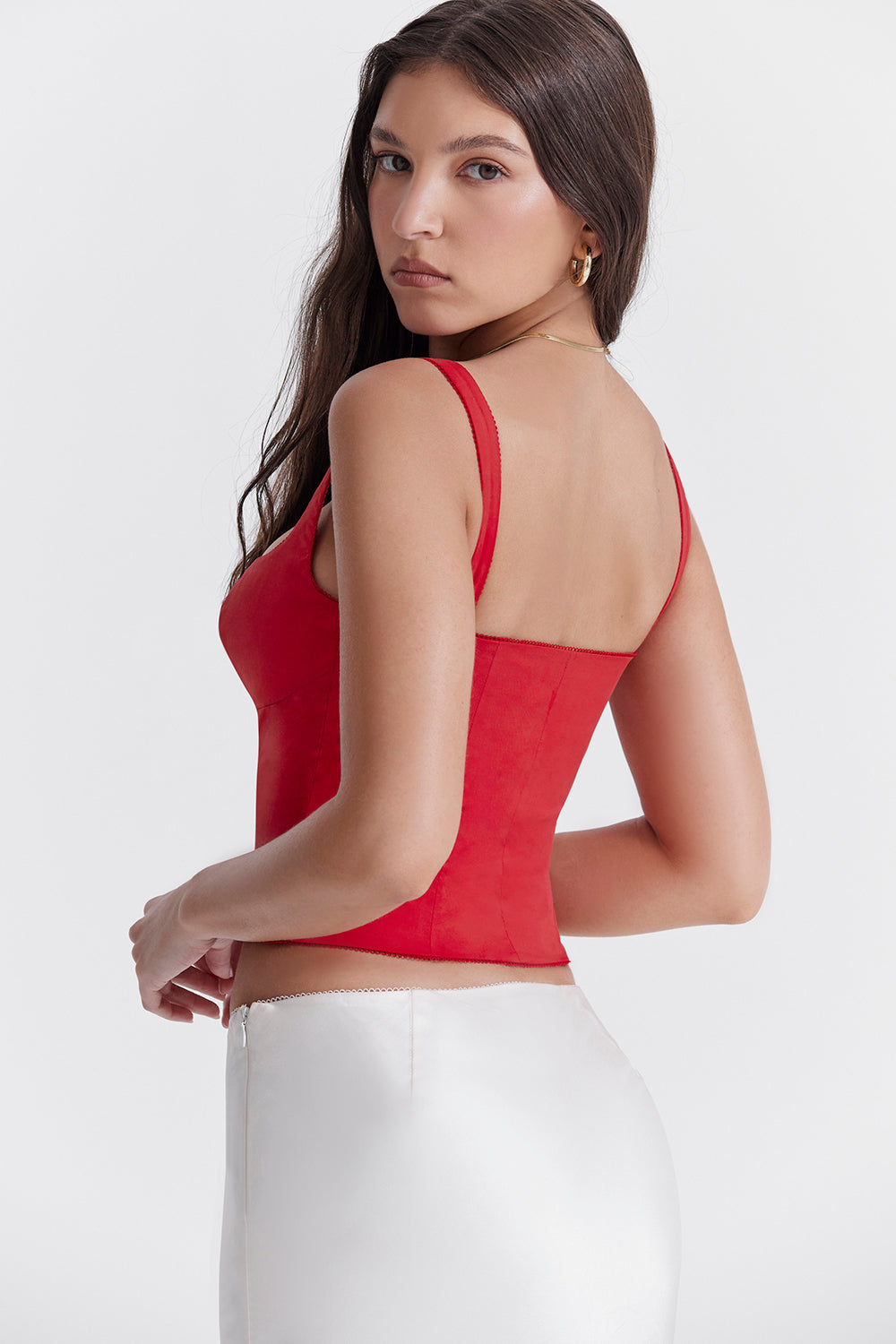 Corset rouge cerise